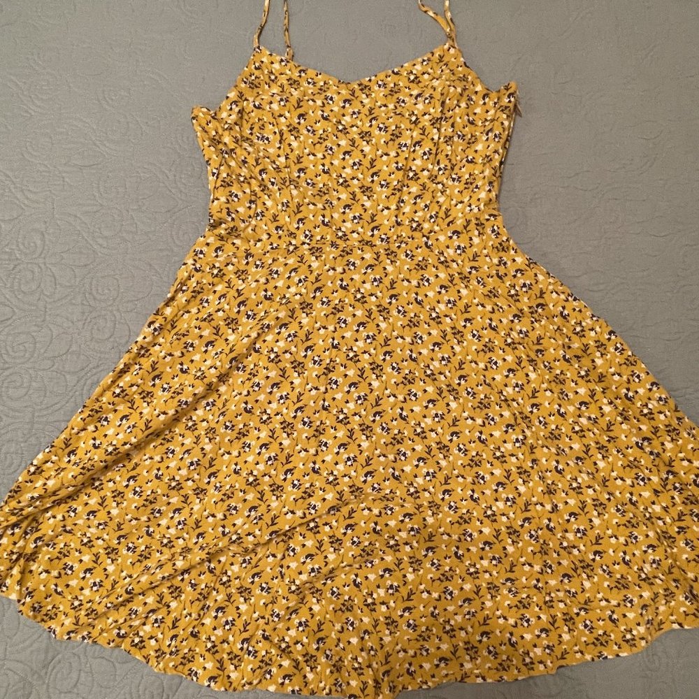 Old Navy Golden Floral Summer Dress
